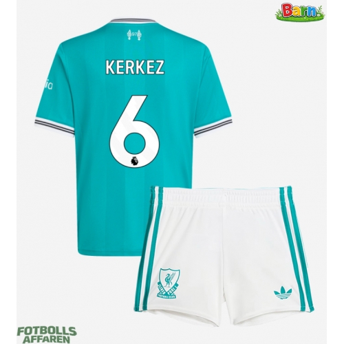 Liverpool Milos Kerkez #6 Tredjeställ Barn 2025-26 Kortärmad (+ Korta byxor)